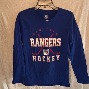 New York Rangers Kids Blue Long Sleeve Shirt